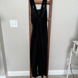 ASOS Black Corduroy Cross-back Overalls